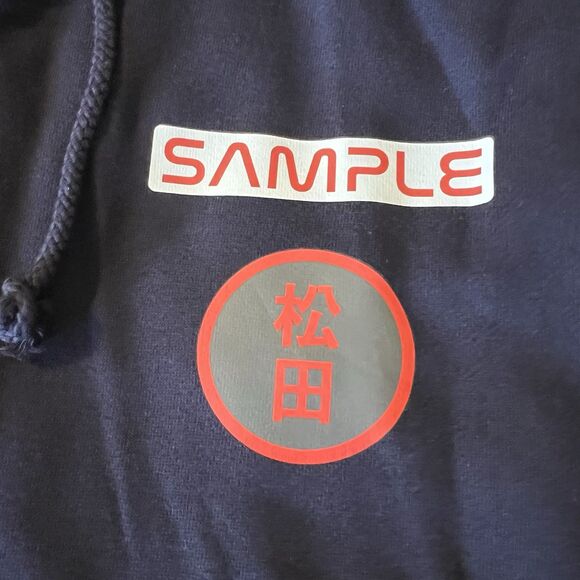 Dan Matsuda Sample Oni Graphic Skull Pullover Hoodie Japanese Astronaut Size M - Picture 6 of 7